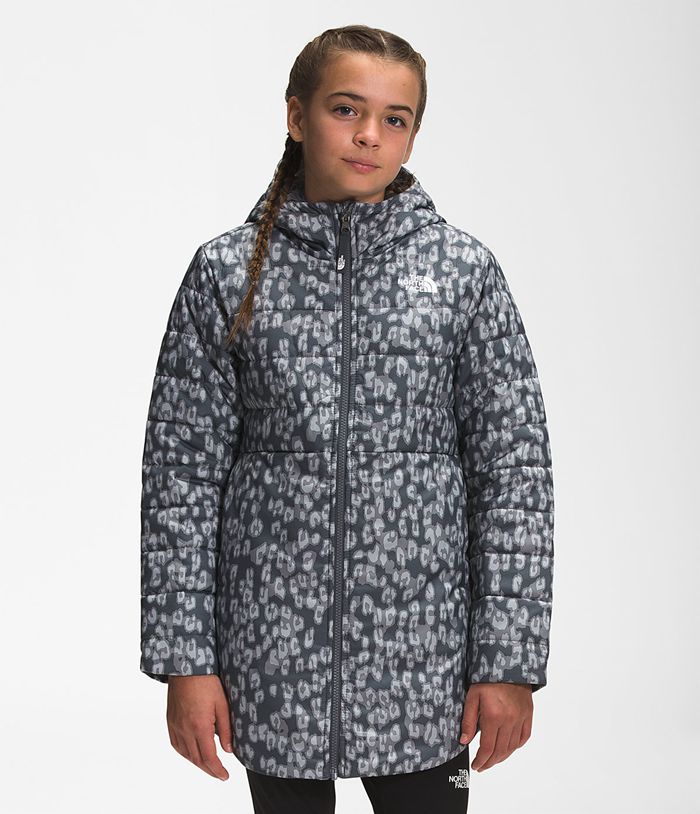 Chaqueta The North Face Niña Gris/Leopardo Printed Reversible Mossbud Swirl Parka 32419GCBS